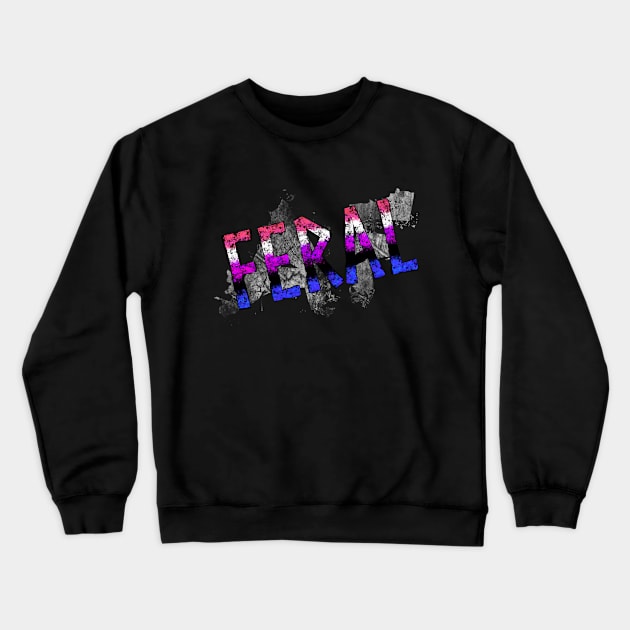 Feral Pride - Gender Fluid Crewneck Sweatshirt by Hyena Arts